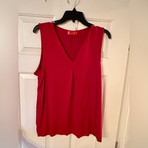 Red Sleeveless Women's Top